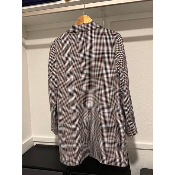NWOT STEVE MADDEN Bb Dakota Prep Cool Plaid Longline Blazer Sz M - Picture 6 of 6